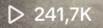 Screenshot data: 241,7 duizend views op Instagram