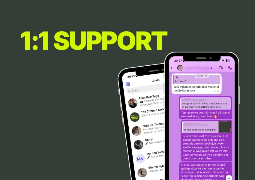 1:1 support