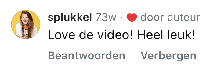 Review: Love de video! Heel leuk!