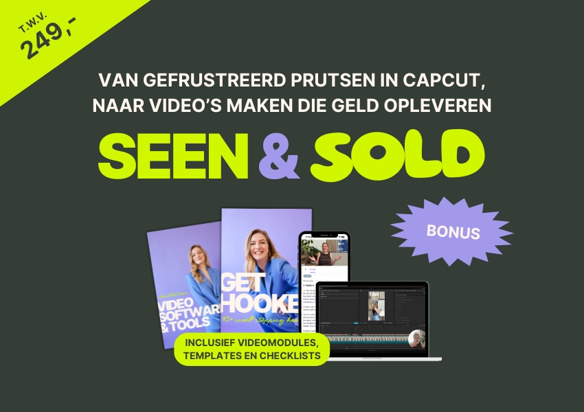 Edit Cursus: Seen en Sold t.w.v. 249,-